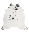 Black and White X-Large Brazilian Cowhide Rug 6'4