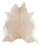 Beige and White X-Large Brazilian Cowhide Rug 7'3"H x 6'4"W #A7917 by Hudson Hides