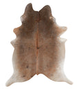 Grey with Beige X-Large Brazilian Cowhide Rug 7'0"H x 5'9"W #A8095 by Hudson Hides