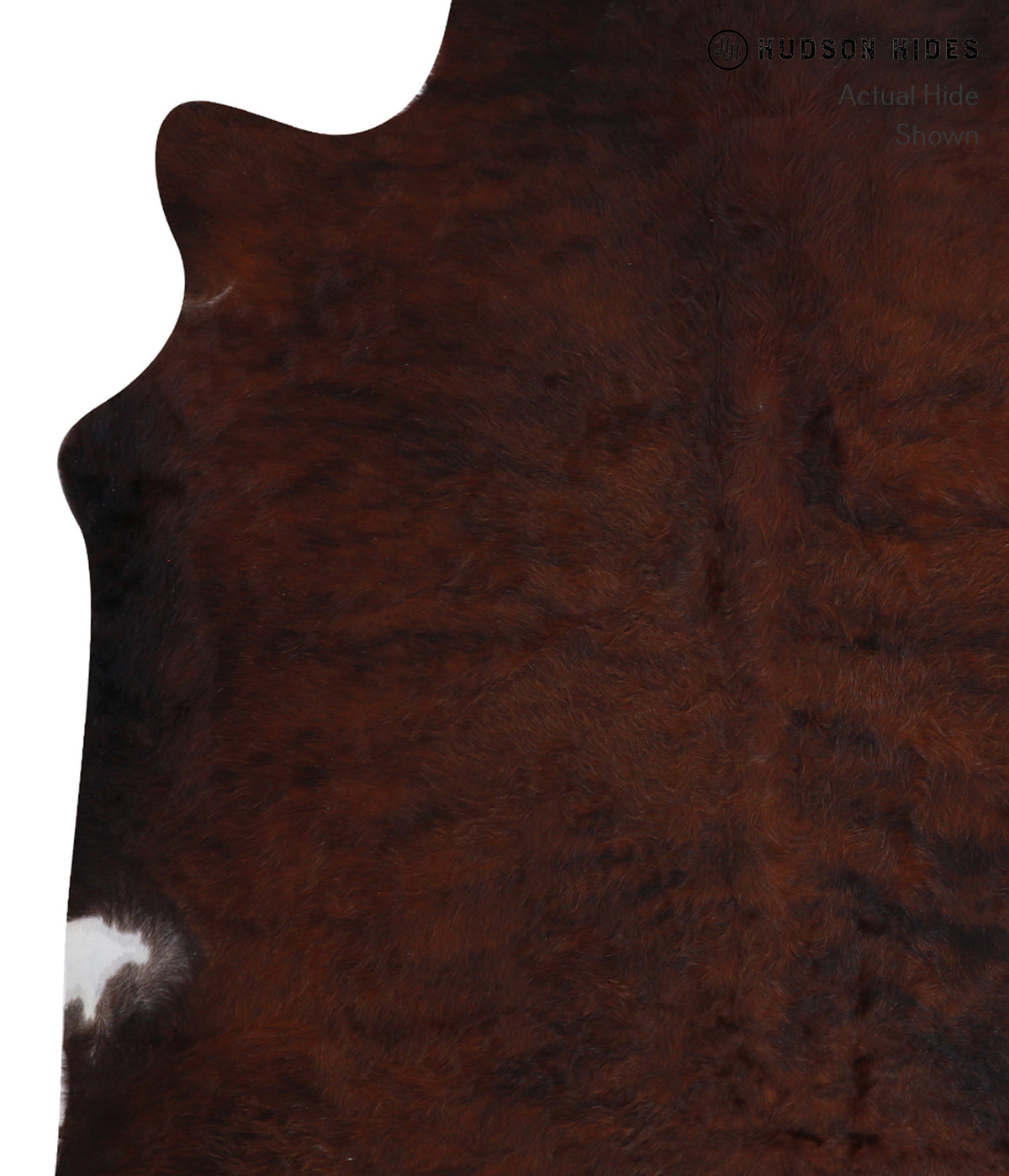 Dark Brindle X-Large Brazilian Cowhide Rug 6'6"H x 7'0"W #A8202 by Hudson Hides