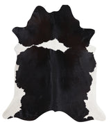 Black and White XX-Large Brazilian Cowhide Rug 8'2"H x 6'2"W #A8282 by Hudson Hides