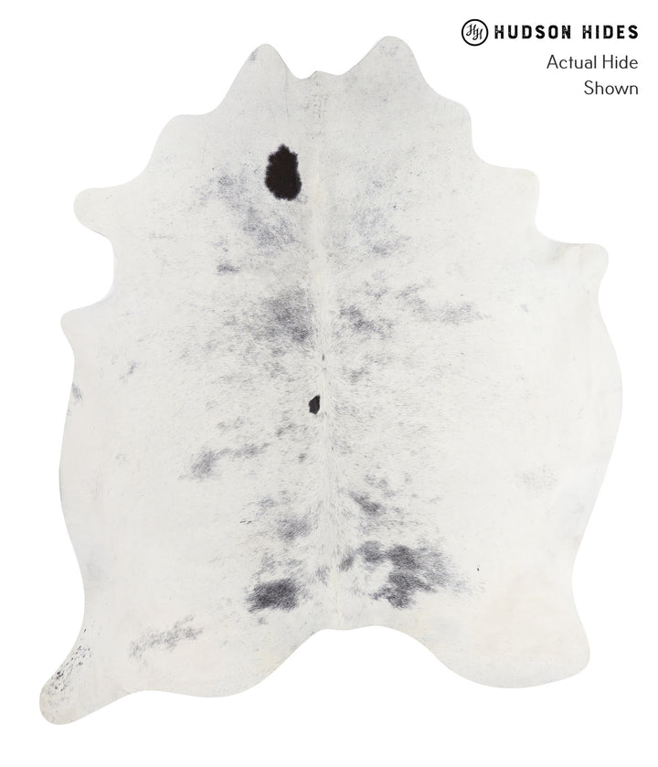 Salt and Pepper Black XX-Large Brazilian Cowhide Rug 7'7"H x 6'10"W #A8389 by Hudson Hides