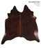 Dark Brindle X-Large Brazilian Cowhide Rug 6'8