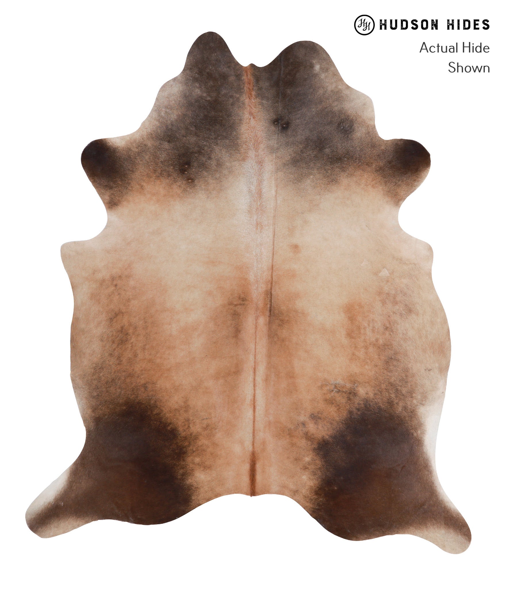 Brown with Red Cowhide Rug #A8477
