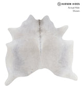 Medium Grey X-Large Brazilian Cowhide Rug 6'4"H x 6'6"W #A8585 by Hudson Hides