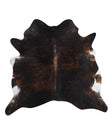 Dark Brindle X-Large Brazilian Cowhide Rug 6'5"H x 6'9"W #A8629 by Hudson Hides