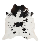 Black and White X-Large Brazilian Cowhide Rug 7'0"H x 6'11"W #A9381 by Hudson Hides