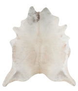 Ivory with Beige XX-Large Brazilian Cowhide Rug 8'3"H x 7'7"W #A9467 by Hudson Hides
