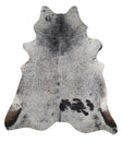 Salt and Pepper Black XX-Large Brazilian Cowhide Rug 7'11"H x 7'0"W #A9542 by Hudson Hides