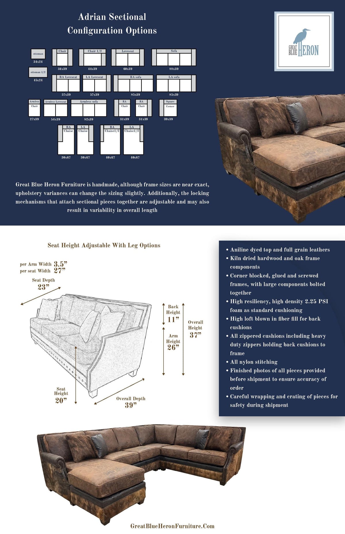 Adrian Cafe Sectional
