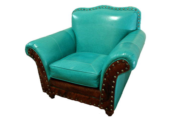 Albuquerque Turquoise Club Chair