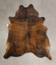 Dark Brindle X-Large Brazilian Cowhide Rug 7'1"H x 6'4"W #B10014 by Hudson Hides