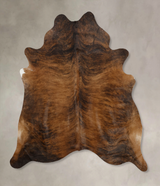 Dark Brindle X-Large Brazilian Cowhide Rug 7'1"H x 6'4"W #B10014 by Hudson Hides