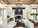 Dark Brindle X-Large Brazilian Cowhide Rug 7'2"H x 6'3"W #B10015 by Hudson Hides
