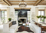 Dark Brindle X-Large Brazilian Cowhide Rug 7'3"H x 6'0"W #B10016 by Hudson Hides