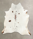 Salt and Pepper Brown XX-Large Brazilian Cowhide Rug 7'8"H x 6'8"W #B1003 by Hudson Hides