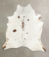 Salt and Pepper Brown XX-Large Brazilian Cowhide Rug 7'8"H x 6'8"W #B1003 by Hudson Hides
