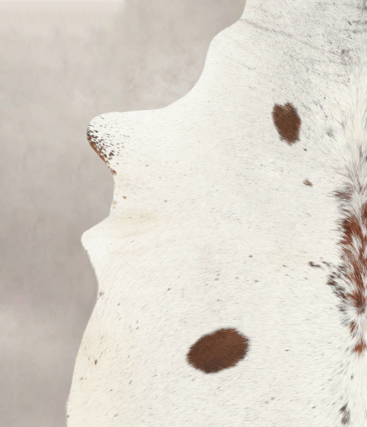 Salt and Pepper Brown XX-Large Brazilian Cowhide Rug 7'8"H x 6'8"W #B1003 by Hudson Hides