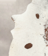 Salt and Pepper Brown XX-Large Brazilian Cowhide Rug 7'8"H x 6'8"W #B1003 by Hudson Hides