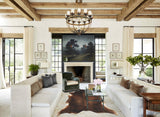 Dark Brindle X-Large Brazilian Cowhide Rug 7'2"H x 6'11"W #B10035 by Hudson Hides