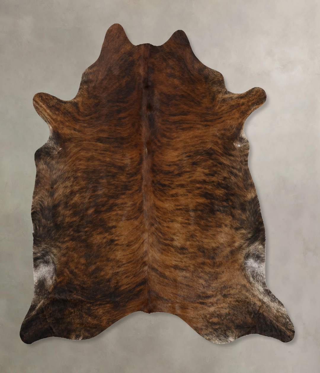 Dark Brindle X-Large Brazilian Cowhide Rug 6'11"H x 6'5"W #B10036 by H