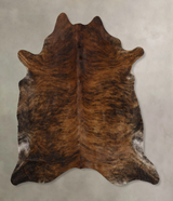 Dark Brindle X-Large Brazilian Cowhide Rug 6'11"H x 6'5"W #B10036 by Hudson Hides