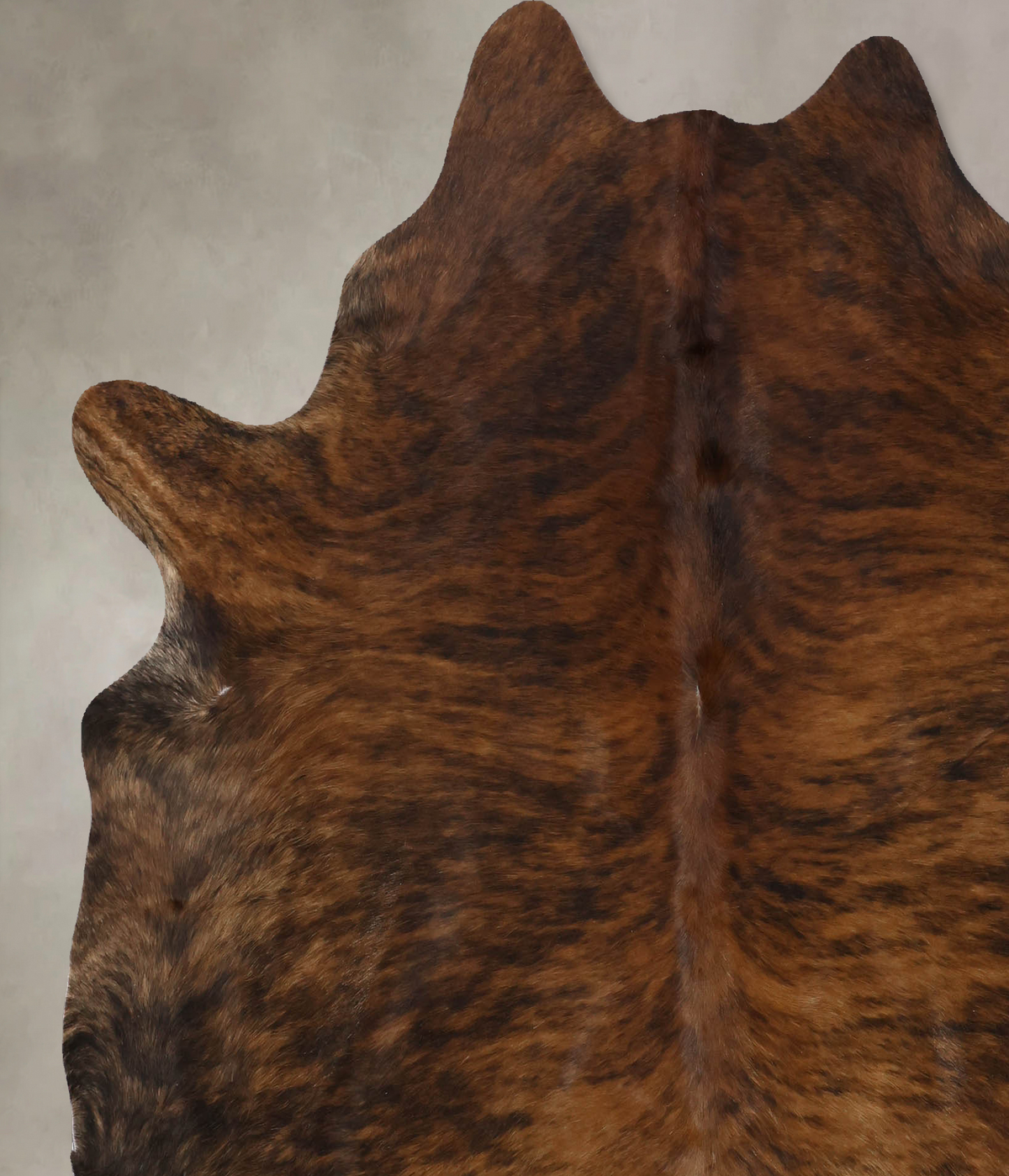 Dark Brindle X-Large Brazilian Cowhide Rug 6'11"H x 6'5"W #B10036 by Hudson Hides