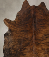 Dark Brindle X-Large Brazilian Cowhide Rug 6'11"H x 6'5"W #B10036 by Hudson Hides
