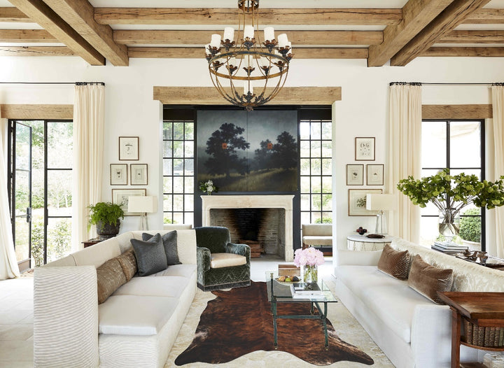 Dark Brindle X-Large Brazilian Cowhide Rug 6'11"H x 6'5"W #B10036 by Hudson Hides