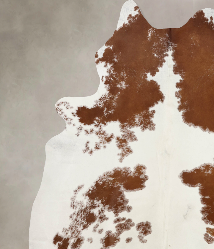 Brown and White XX-Large Brazilian Cowhide Rug 8'9"H x 7'3"W #B10094 by Hudson Hides