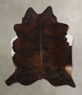 Dark Brindle X-Large Brazilian Cowhide Rug 6'11"H x 6'3"W #B10098 by Hudson Hides