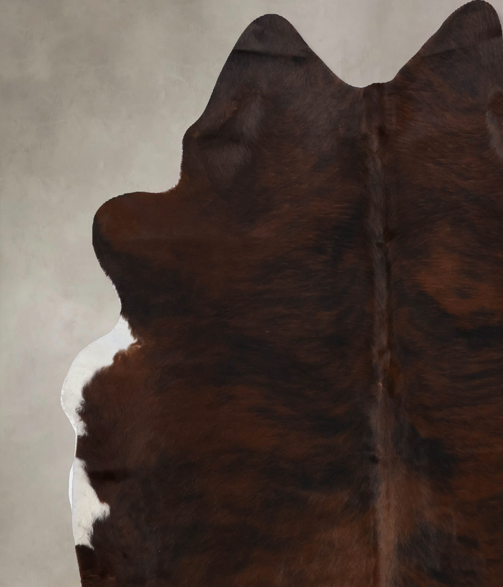 Dark Brindle X-Large Brazilian Cowhide Rug 6'11"H x 6'3"W #B10098 by Hudson Hides