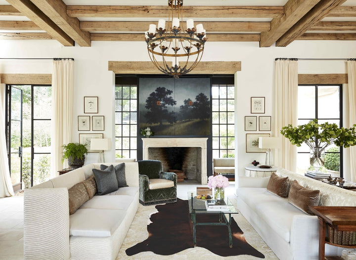 Dark Brindle X-Large Brazilian Cowhide Rug 6'11"H x 6'3"W #B10098 by Hudson Hides