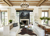 Dark Brindle X-Large Brazilian Cowhide Rug 7'1"H x 6'5"W #B10195 by Hudson Hides