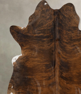 Dark Brindle X-Large Brazilian Cowhide Rug 6'8"H x 6'4"W #B10210 by Hudson Hides