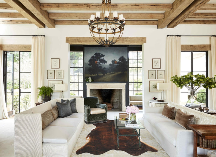 Dark Brindle X-Large Brazilian Cowhide Rug 6'8"H x 6'4"W #B10210 by Hudson Hides