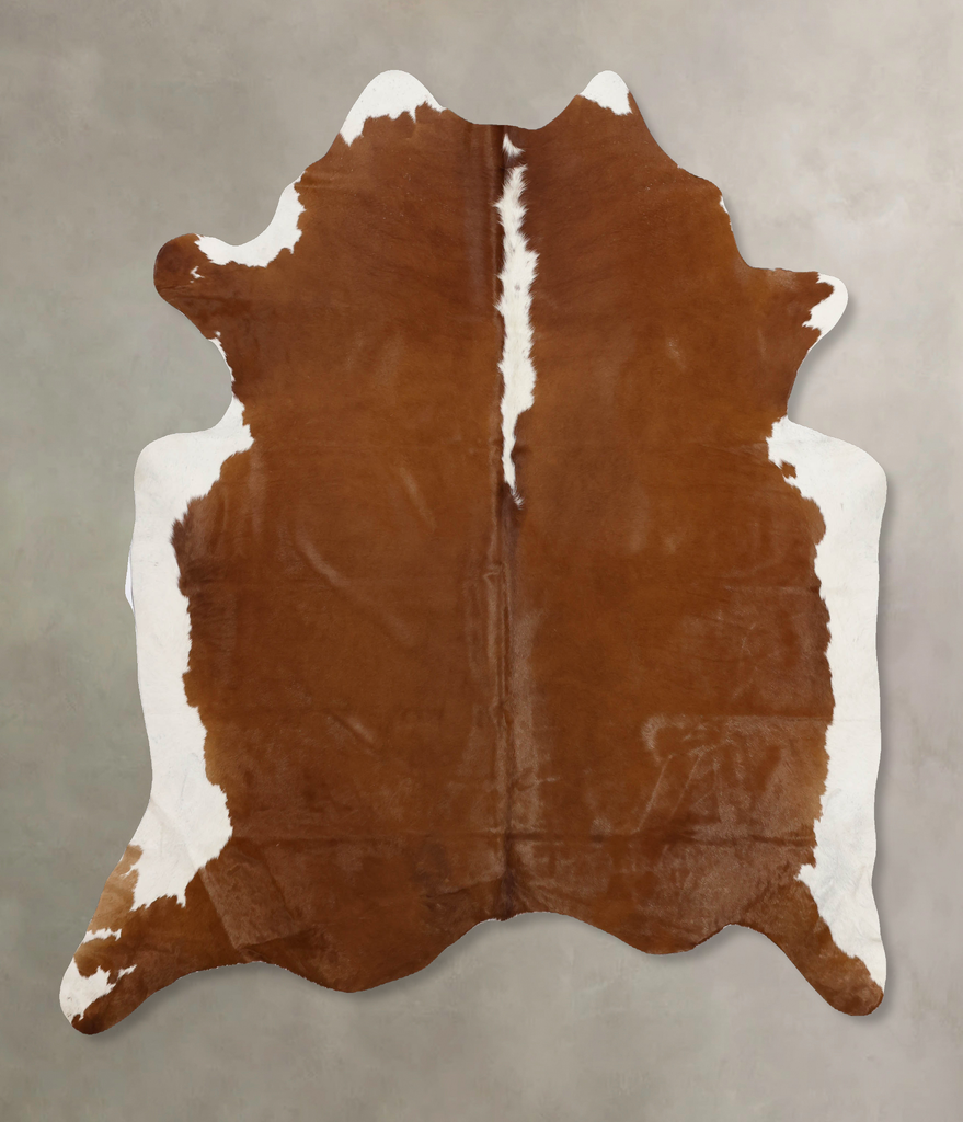 Hereford X-Large Brazilian Cowhide Rug 7'3"H x 6'5"W #B10251 by Hudson Hides