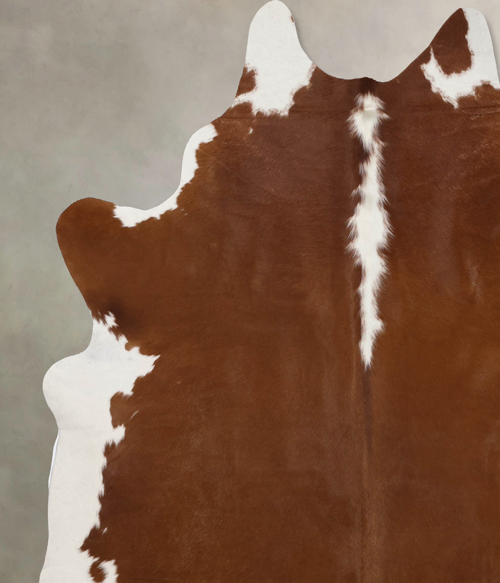 Hereford XX-Large Brazilian Cowhide Rug 8'3"H x 7'2"W #B10252 by Hudson Hides