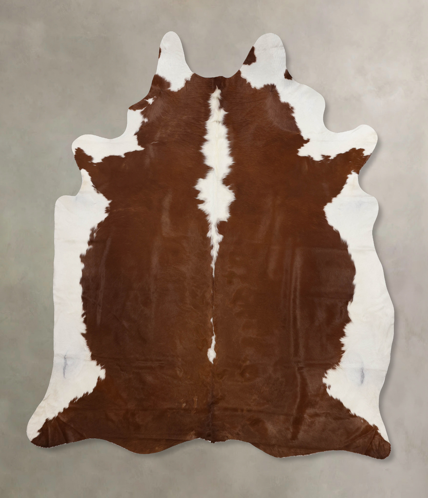 Hereford XX-Large Brazilian Cowhide Rug 8'9"H x 7'2"W #B10253 by Hudson Hides