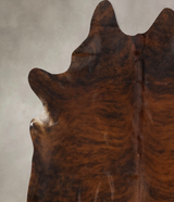 Dark Brindle X-Large Brazilian Cowhide Rug 6'10"H x 6'1"W #B10255 by Hudson Hides