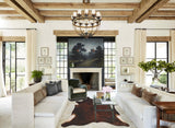 Dark Brindle X-Large Brazilian Cowhide Rug 6'10"H x 6'1"W #B10255 by Hudson Hides