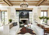 Dark Brindle X-Large Brazilian Cowhide Rug 6'11"H x 6'4"W #B10262 by Hudson Hides