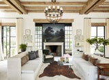 Dark Brindle X-Large Brazilian Cowhide Rug 7'0"H x 6'5"W #B10263 by Hudson Hides