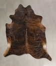 Dark Brindle X-Large Brazilian Cowhide Rug 7'1"H x 6'6"W #B10321 by Hudson Hides
