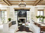 Dark Brindle X-Large Brazilian Cowhide Rug 7'1"H x 6'6"W #B10321 by Hudson Hides