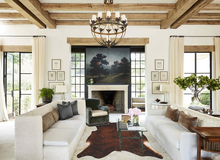 Dark Brindle X-Large Brazilian Cowhide Rug 6'7"H x 6'3"W #B10330 by Hudson Hides