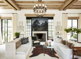 Dark Brindle Large Brazilian Cowhide Rug 6'5"H x 5'7"W #B10424 by Hudson Hides