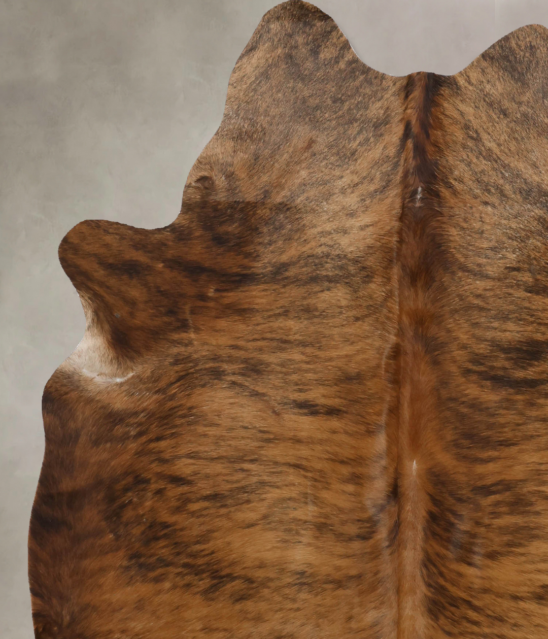 Dark Brindle X-Large Brazilian Cowhide Rug 7'2"H x 5'10"W #B10425 by H