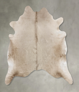 Champagne X-Large Brazilian Cowhide Rug 7'0"H x 6'8"W #B10496 by Hudson Hides