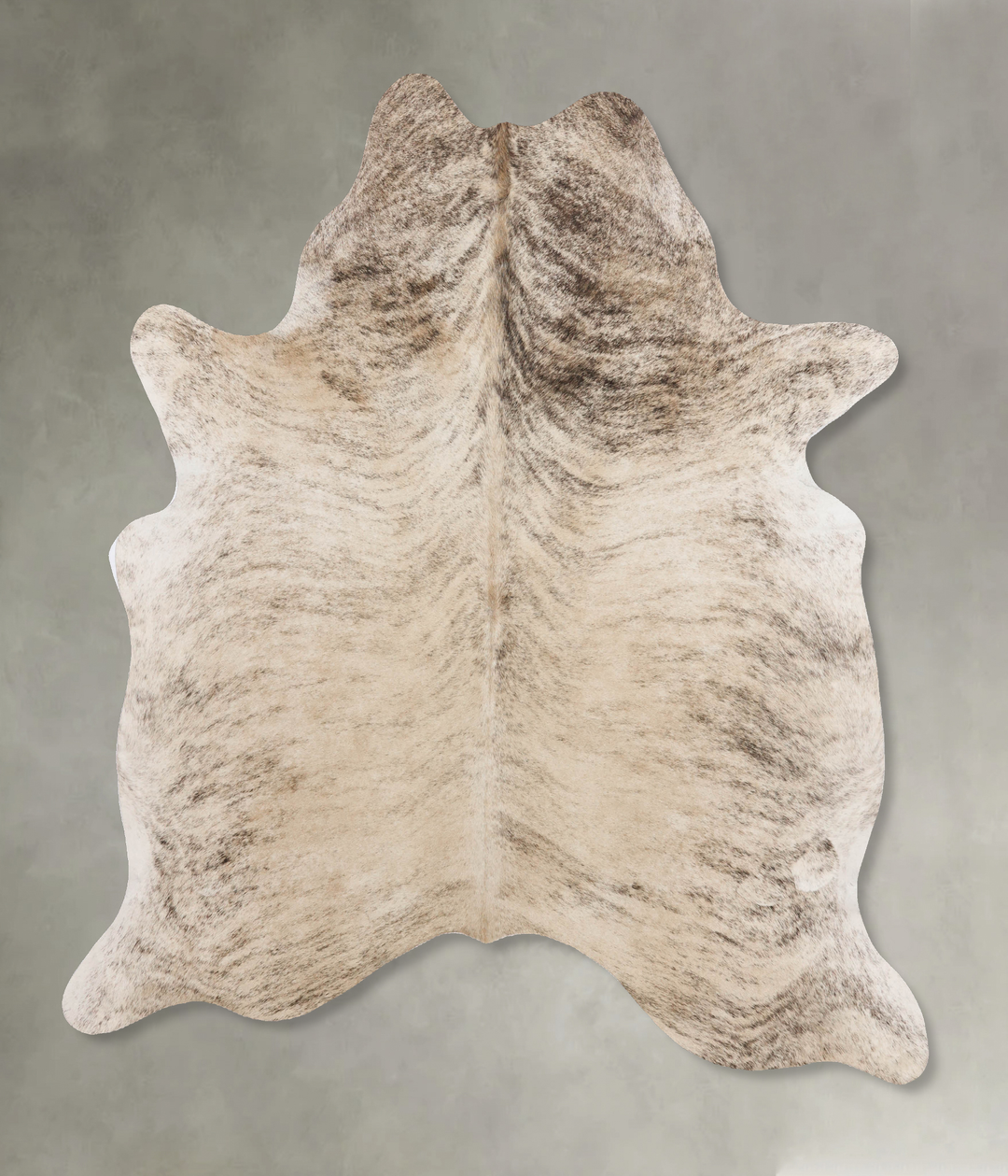 Light Brindle X-Large Brazilian Cowhide Rug 6'11"H x 6'4"W #B10596 by 